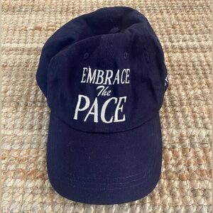 Navy 5 panel baseball cap with adjustable strap #sweatybetty #baseballcap #navy